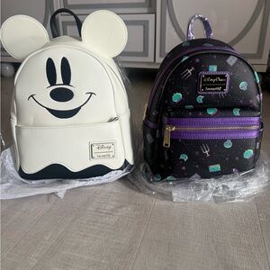 Loungefly Mickey ghost glow-in-the-dark & hocus Pocus mini backpack bundle